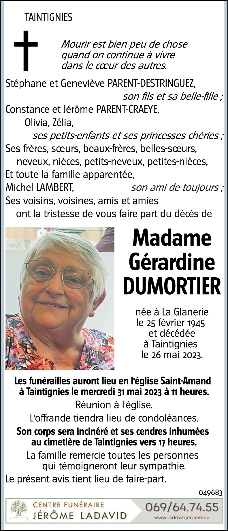 Gérardine DUMORTIER