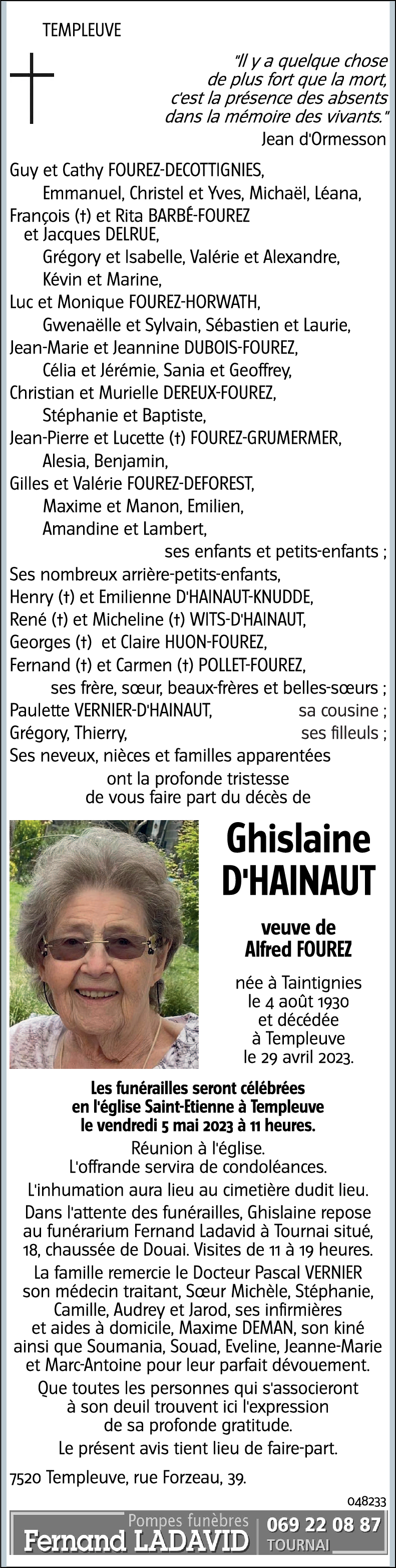 Ghislaine D'HAINAUT