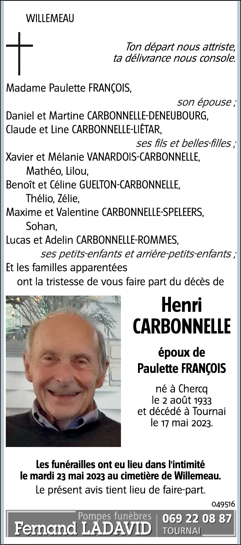 Henri CARBONNELLE