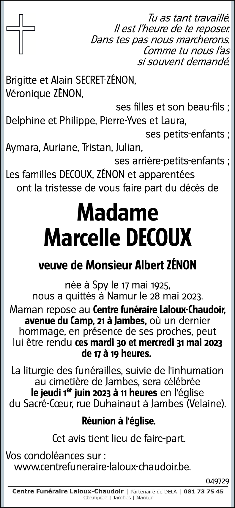 Marcelle DECOUX