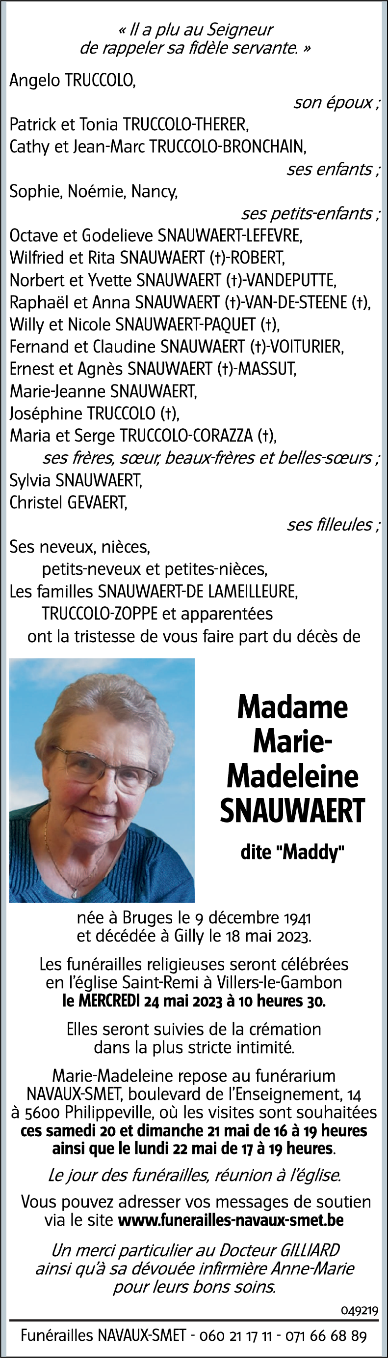 Marie-Madeleine SNAUWAERT