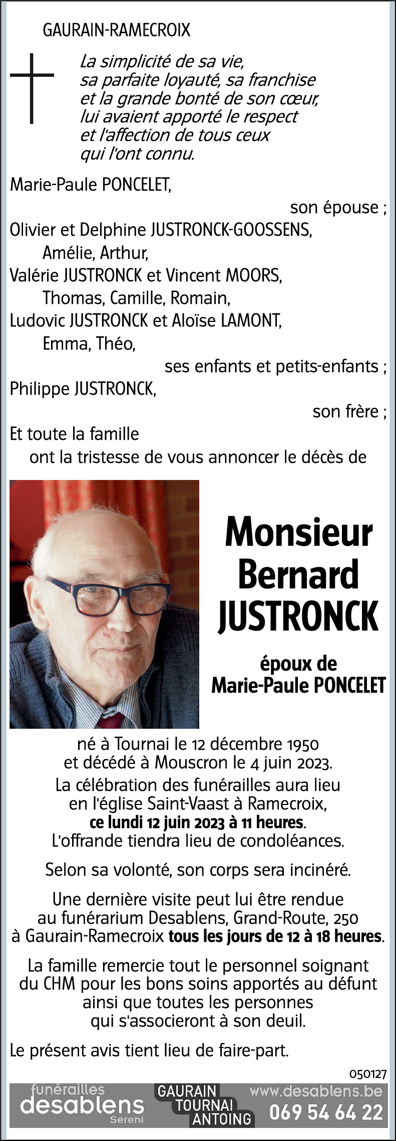 Bernard JUSTRONCK