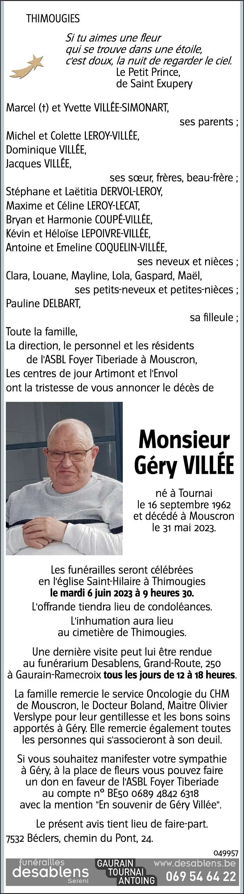 Géry VILLÉE