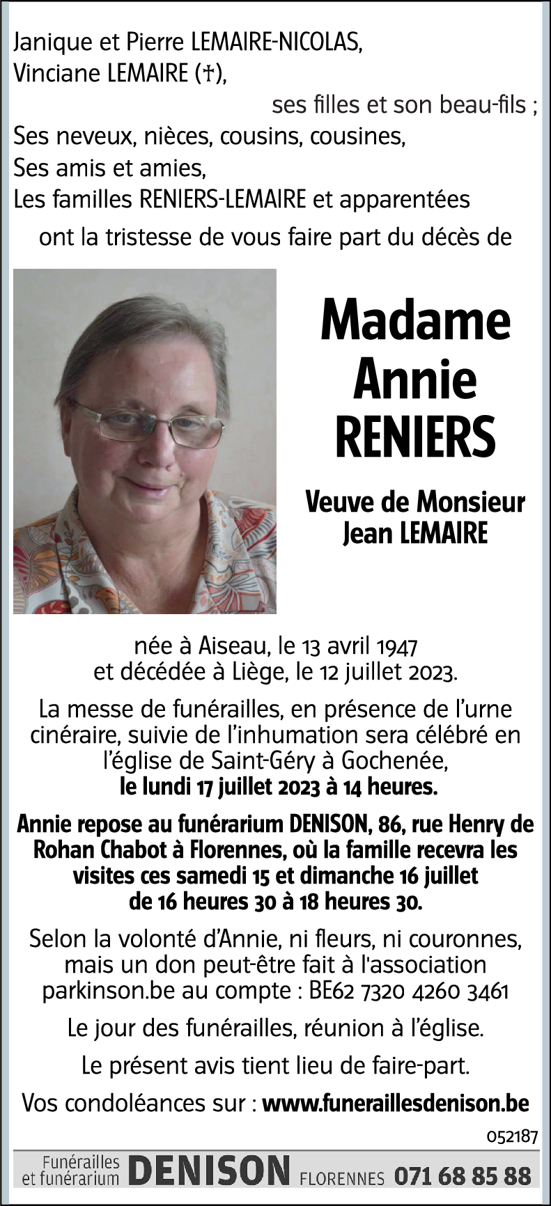 Annie RENIERS