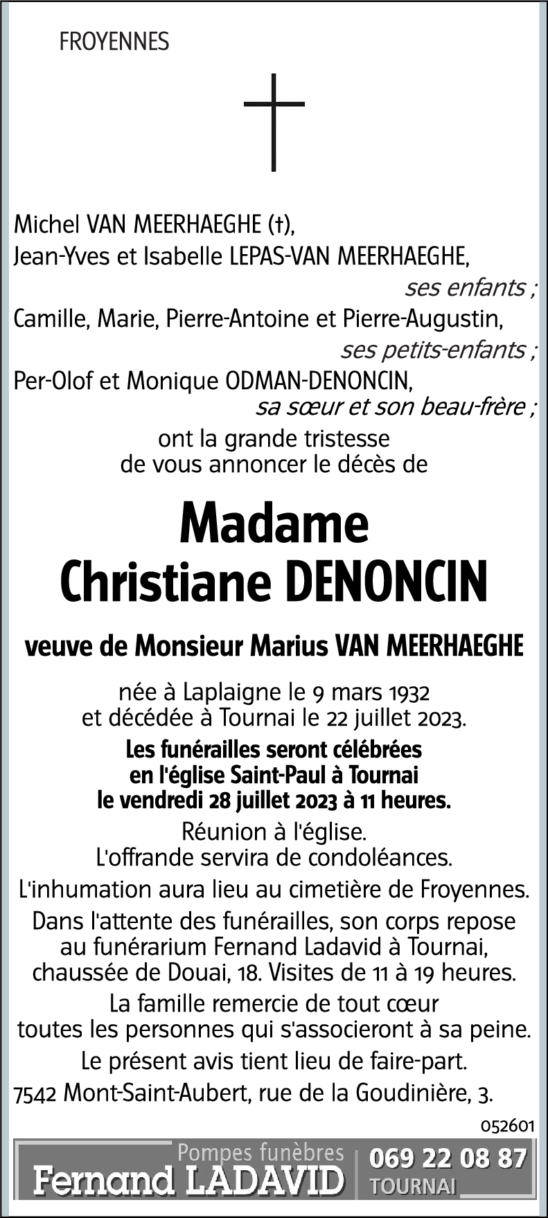 Christiane DENONCIN