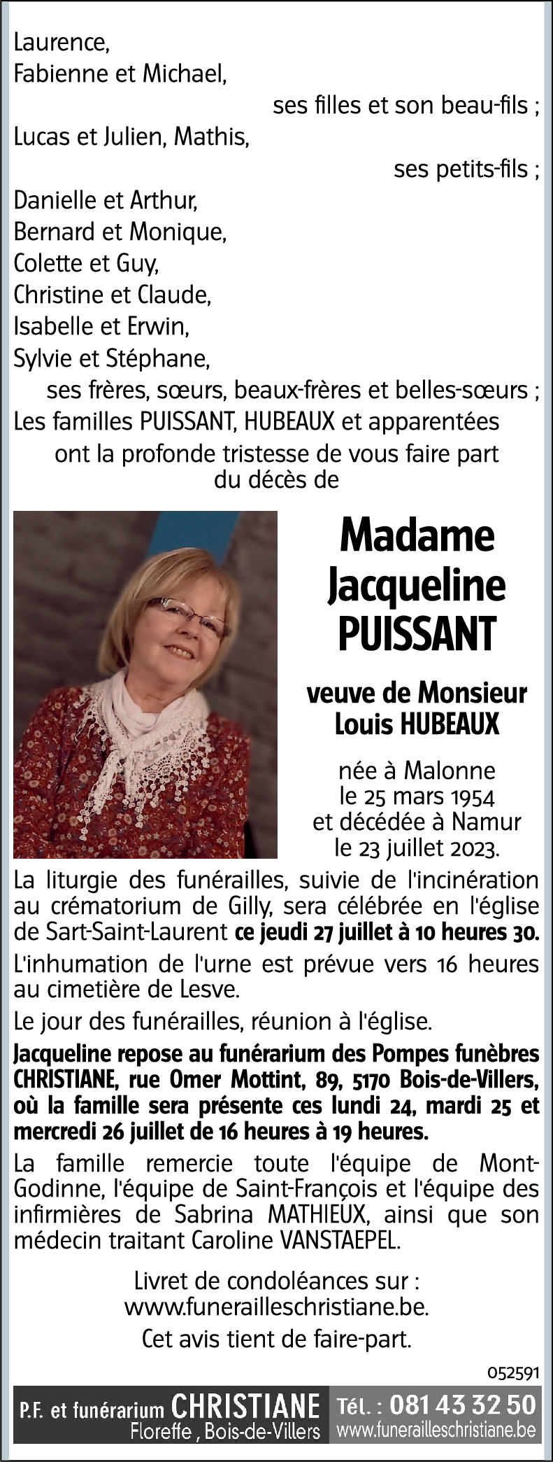 Jacqueline PUISSANT