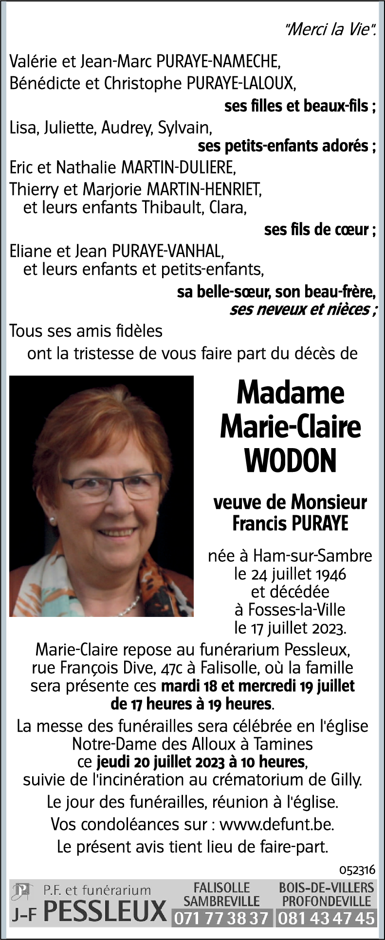 Marie-Claire WODON