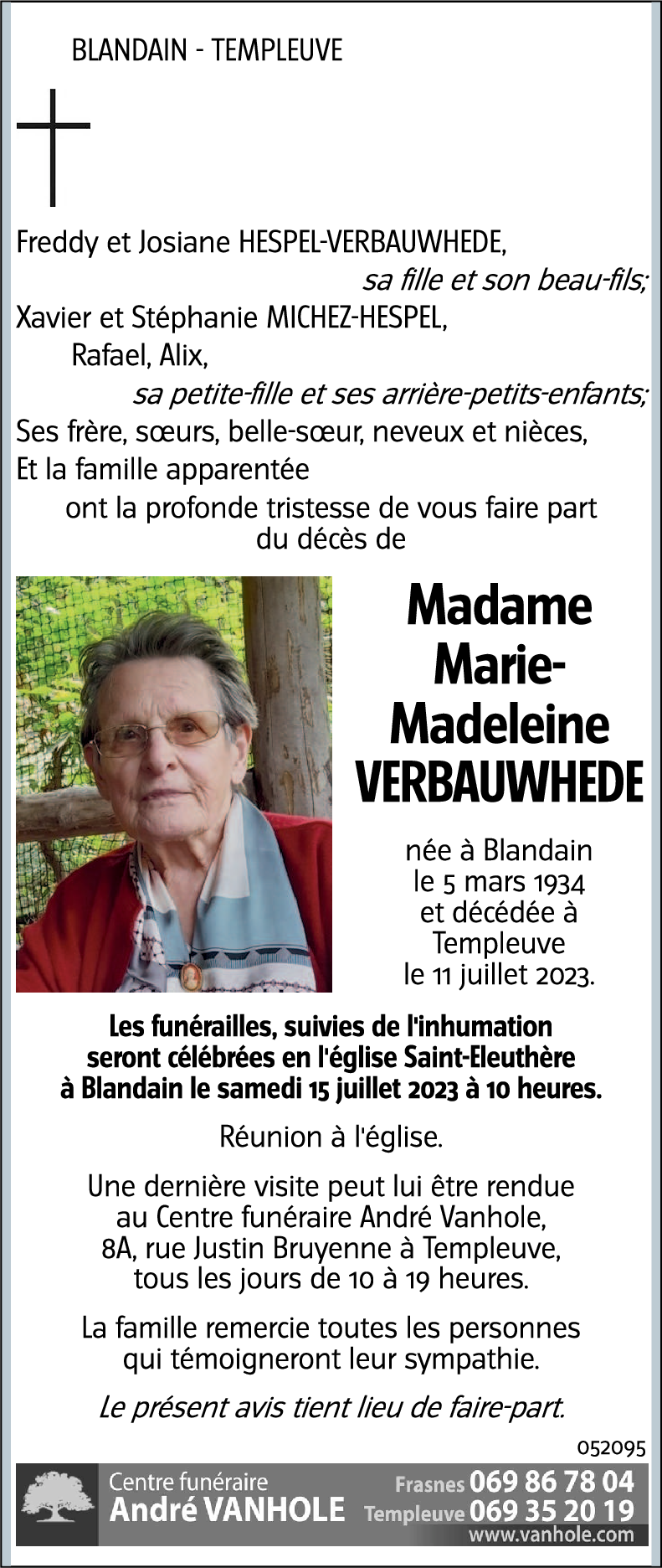 Marie-Madeleine VERBAUWHEDE