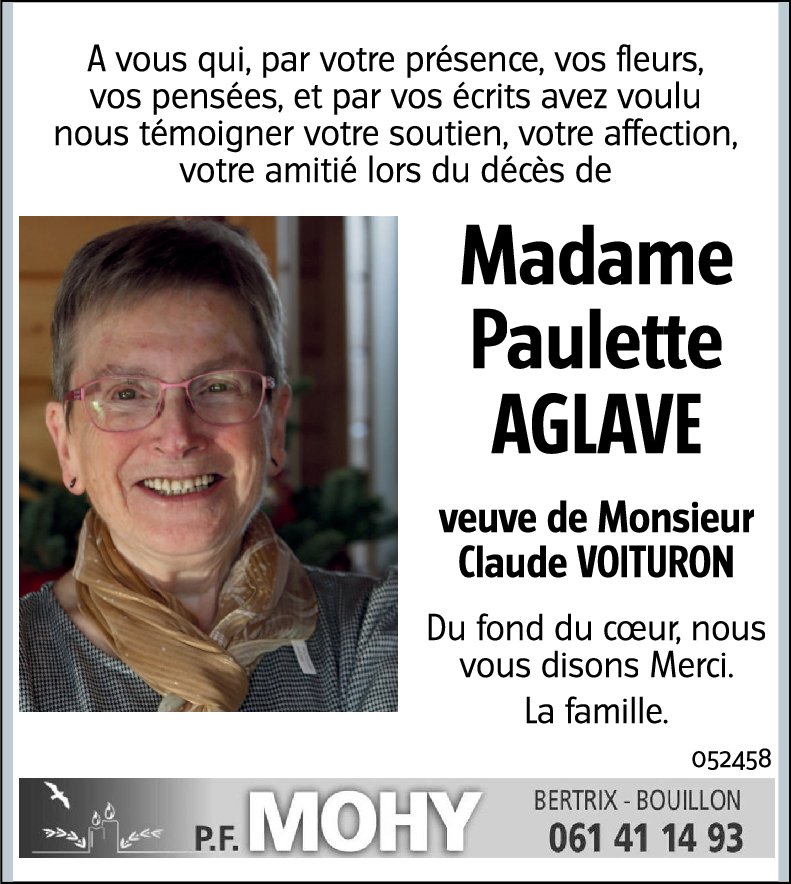 Paulette AGLAVE