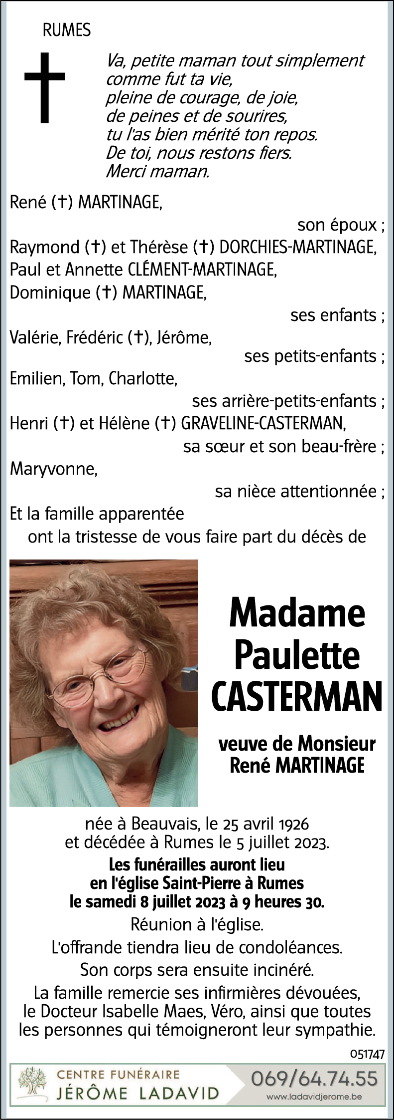 Paulette CASTERMAN