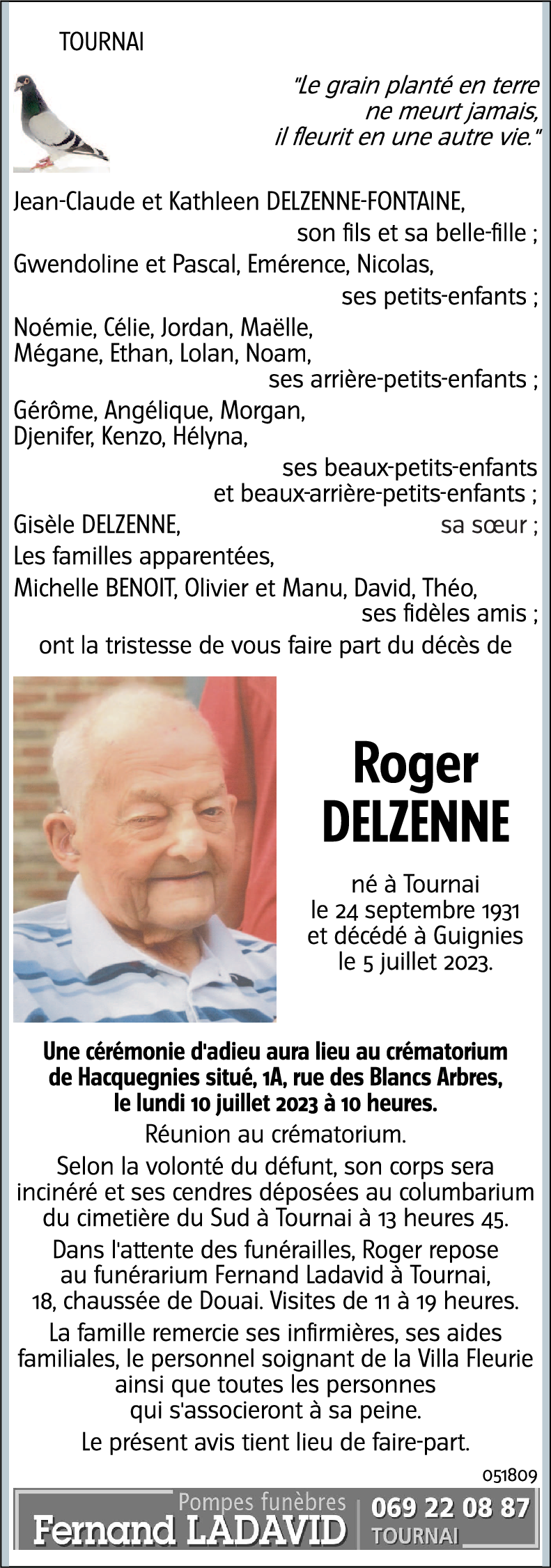 Roger DELZENNE