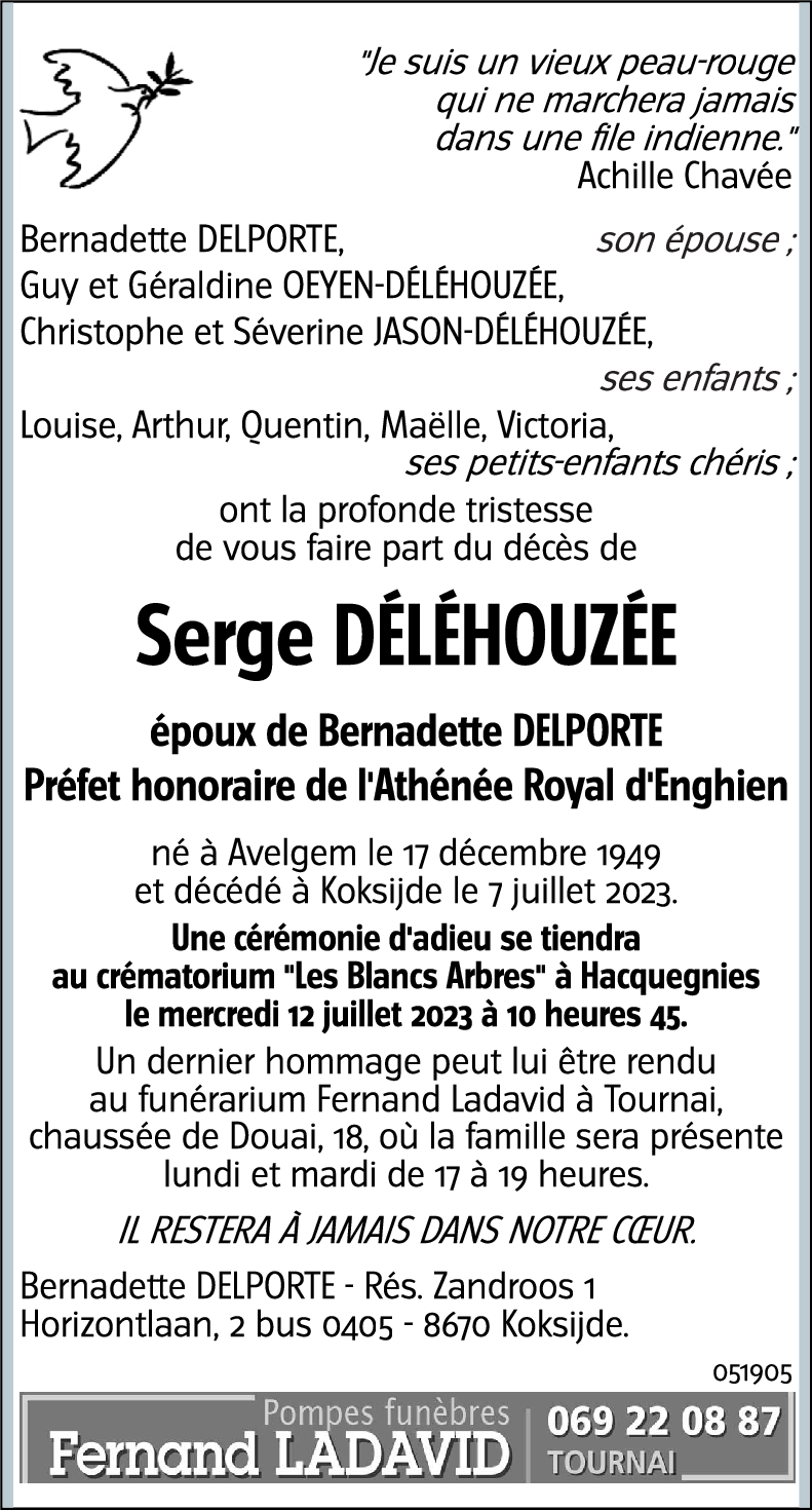 Serge DÉLÉHOUZÉE