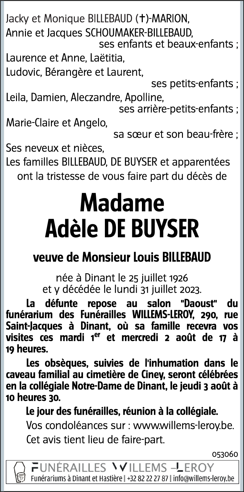 Adèle DE BUYSER