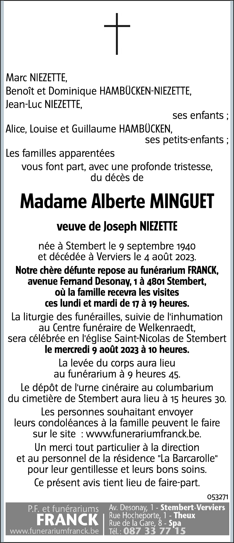 Alberte MINGUET