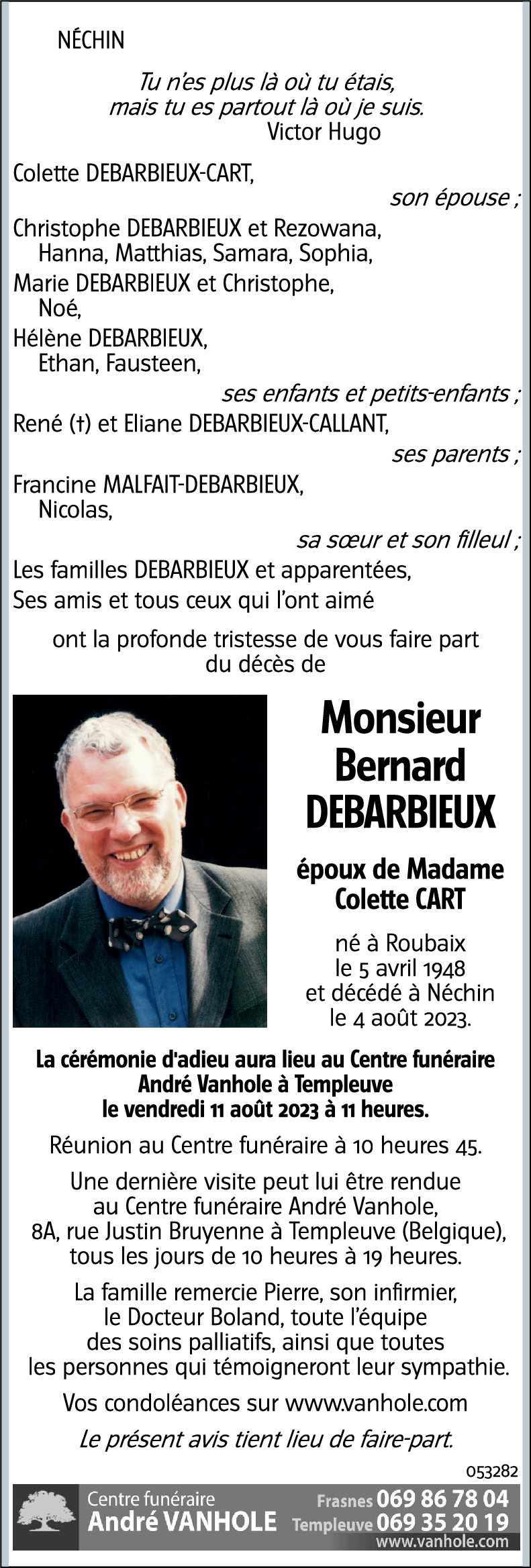 Bernard DEBARBIEUX