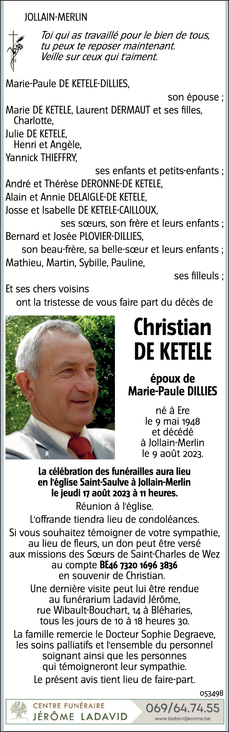 Christian DE KETELE