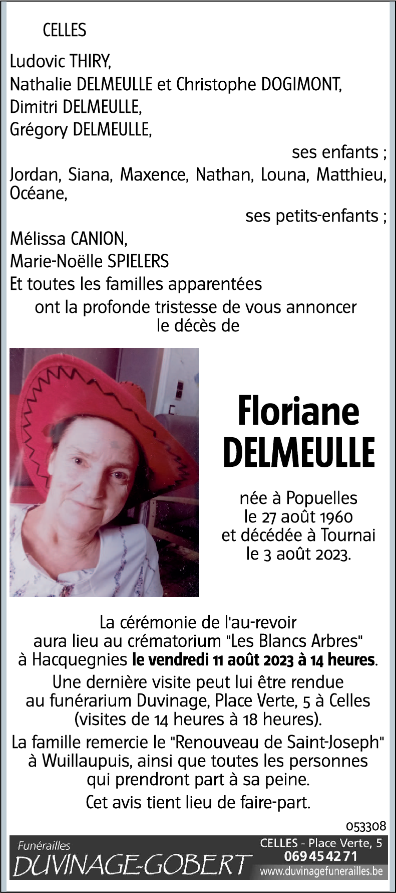 Floriane DELMEULLE