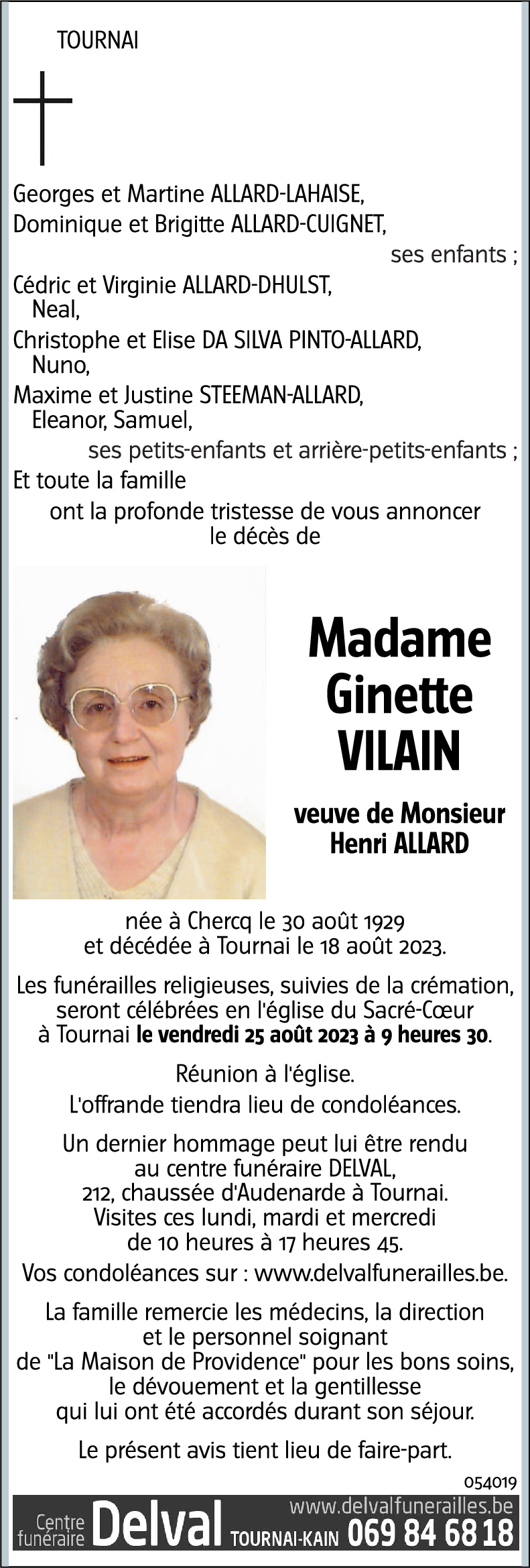 Ginette VILAIN