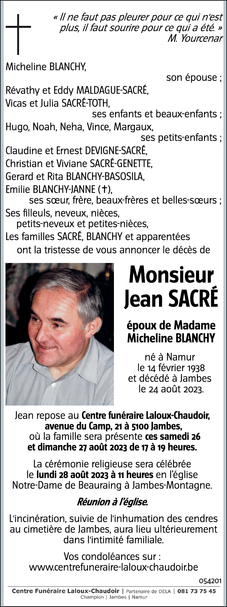 Jean SACRÉ