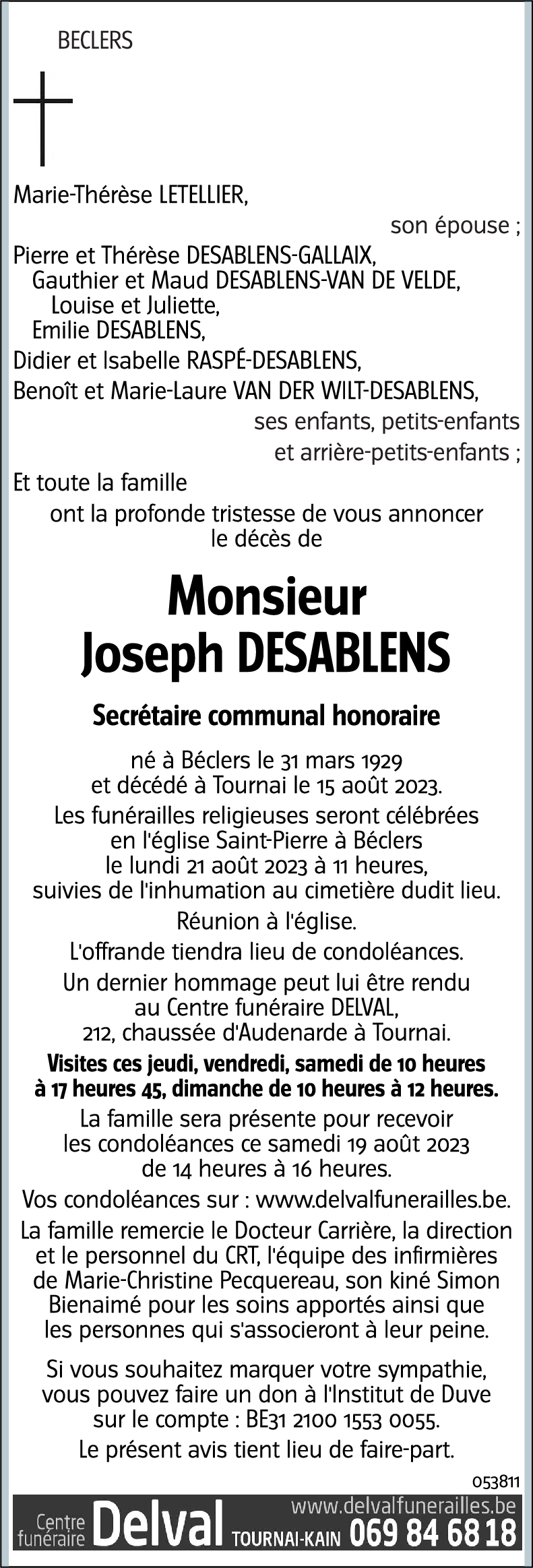 joseph DESABLENS