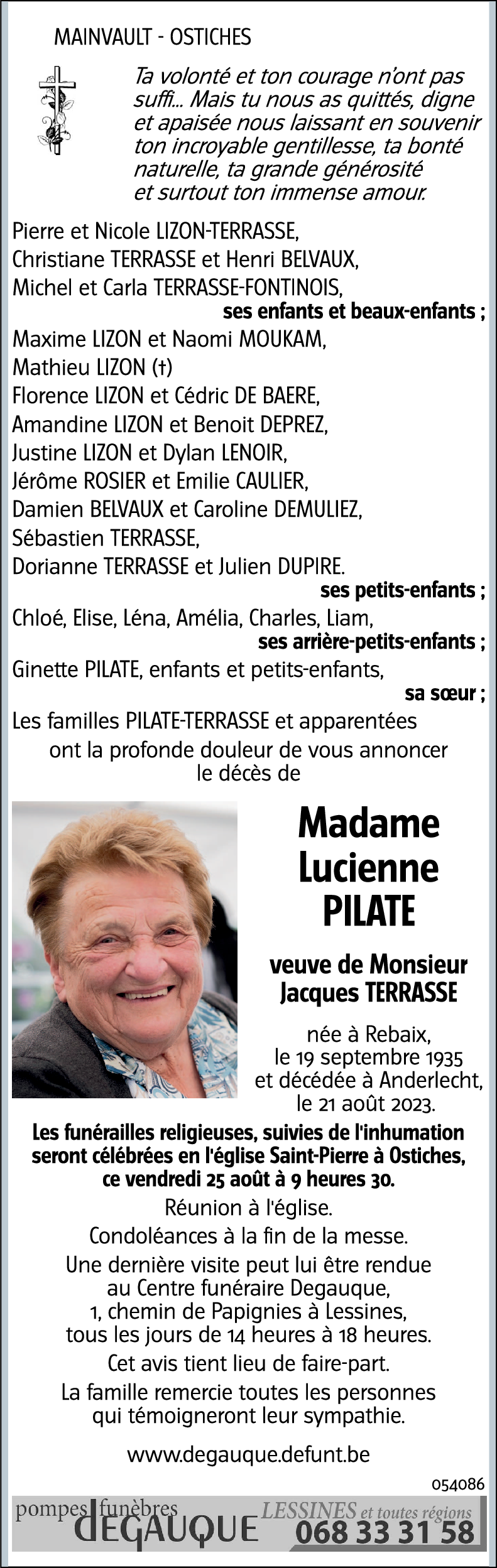 Lucienne PILATE