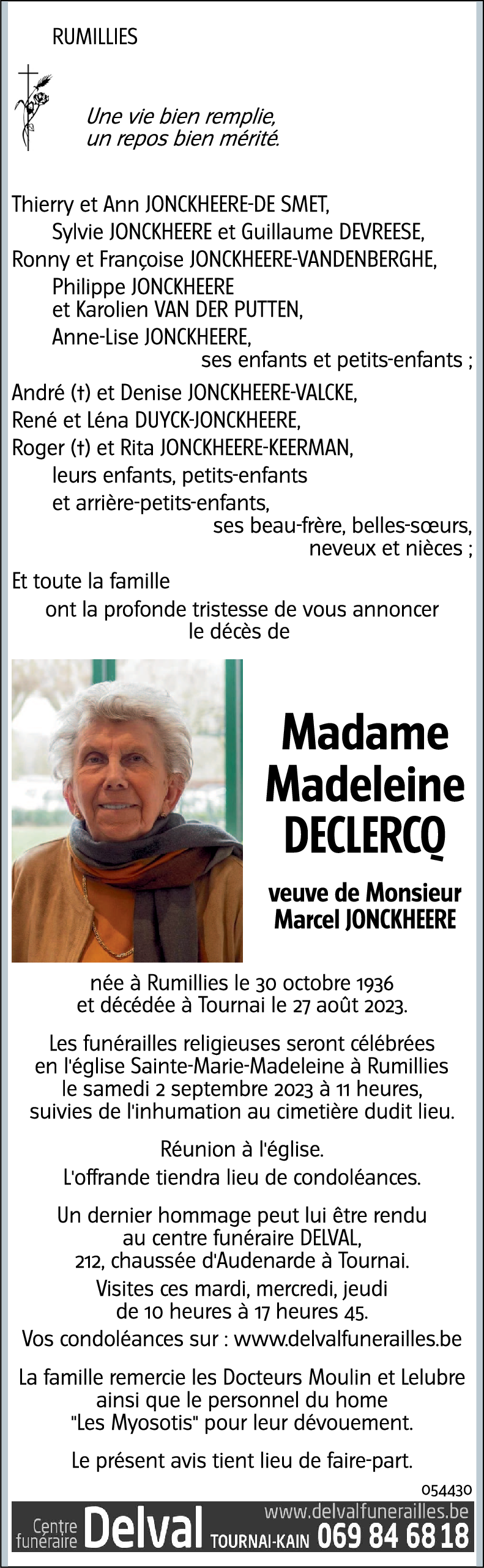 Madeleine DECLERCQ