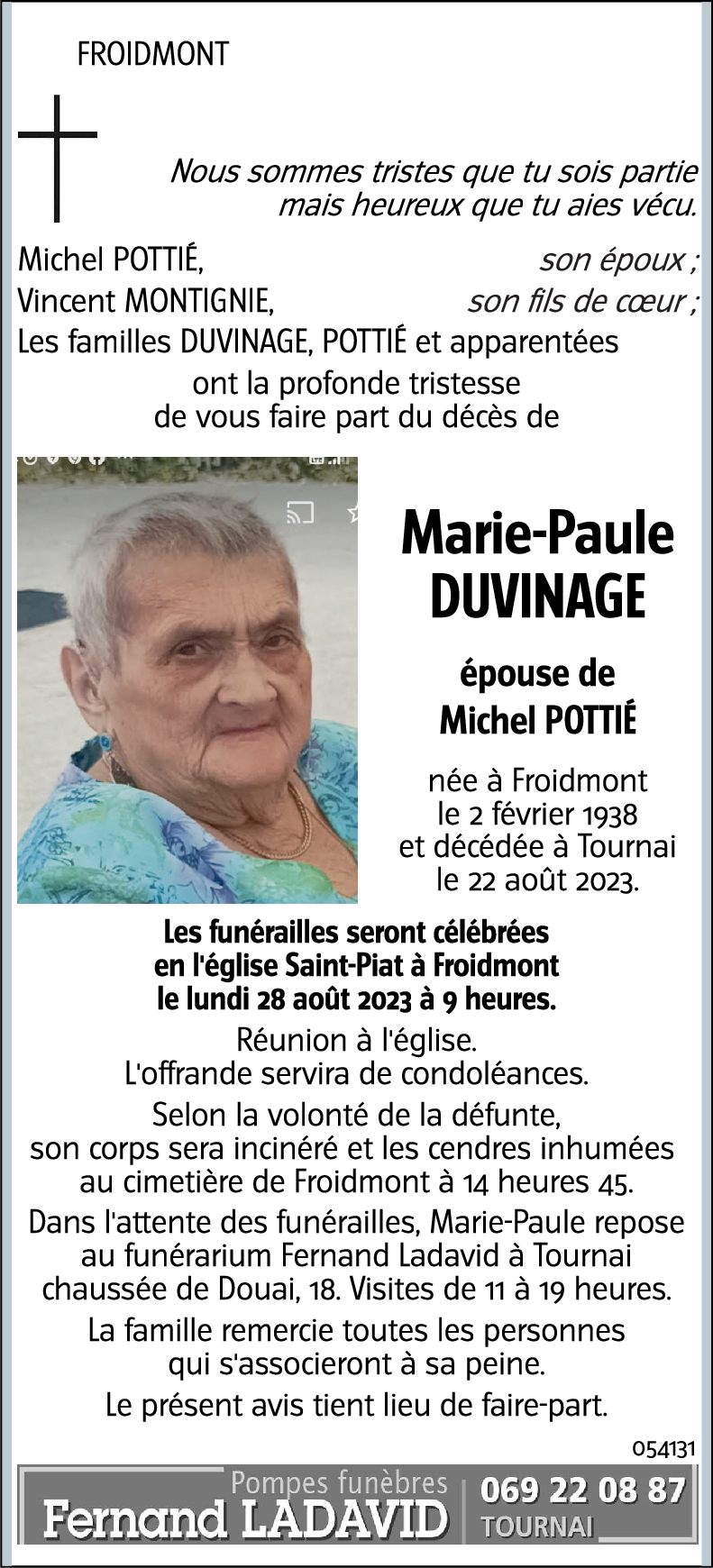 Marie-Paule DUVINAGE