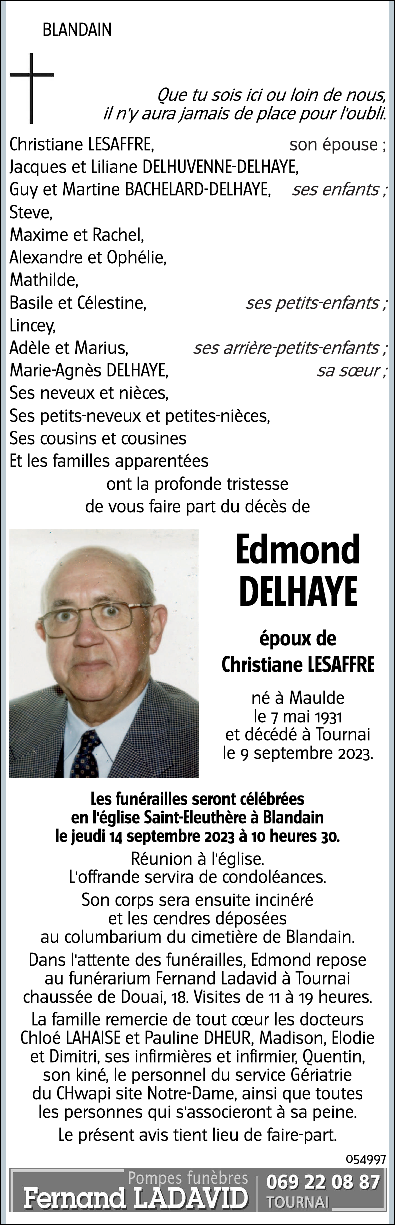 Edmond DELHAYE