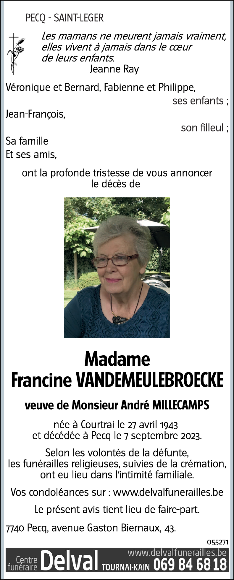 Francine VANDEMEULEBROECKE