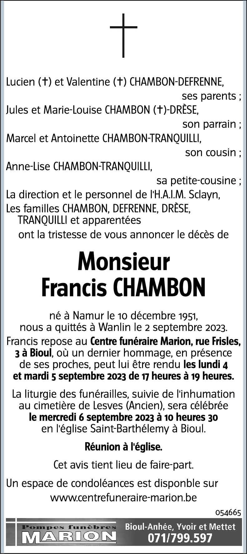 Francis CHAMBON