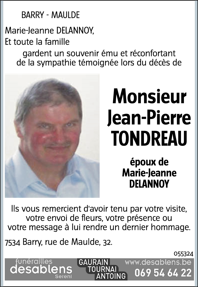 Jean-Pierre TONDREAU