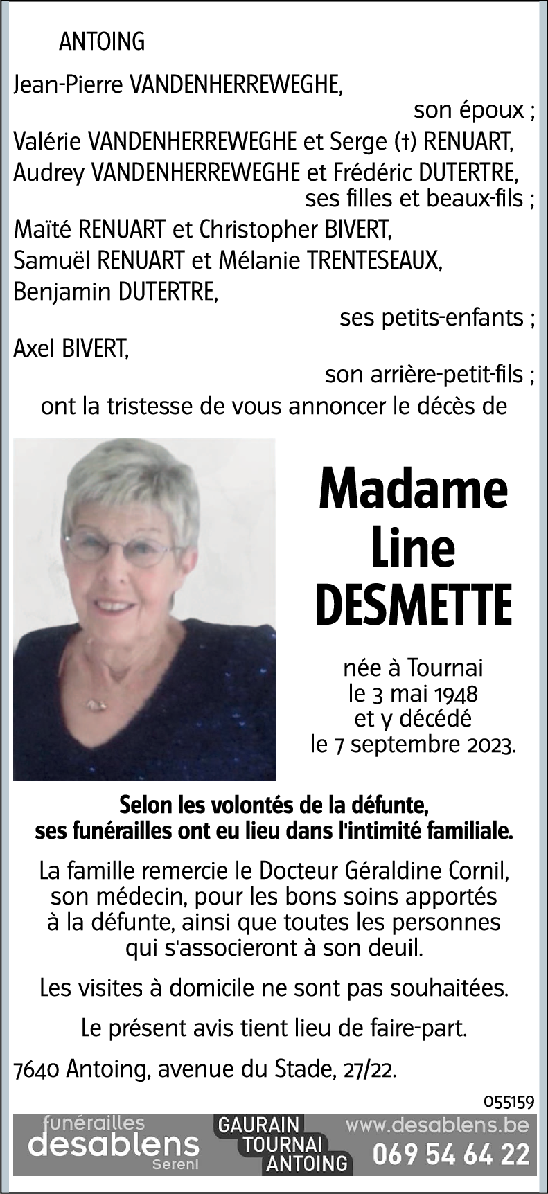 Line DESMETTE