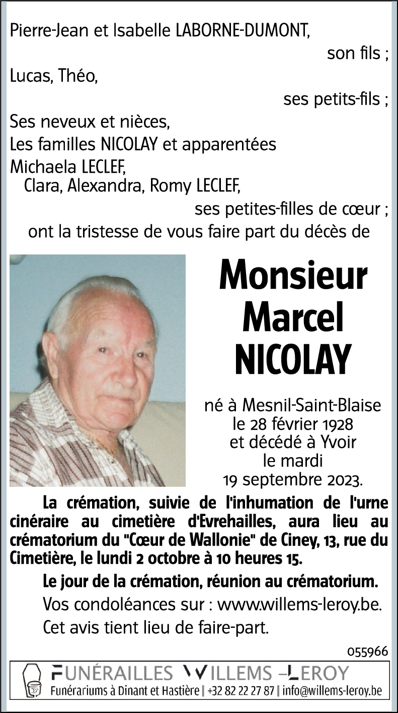 Marcel NICOLAY