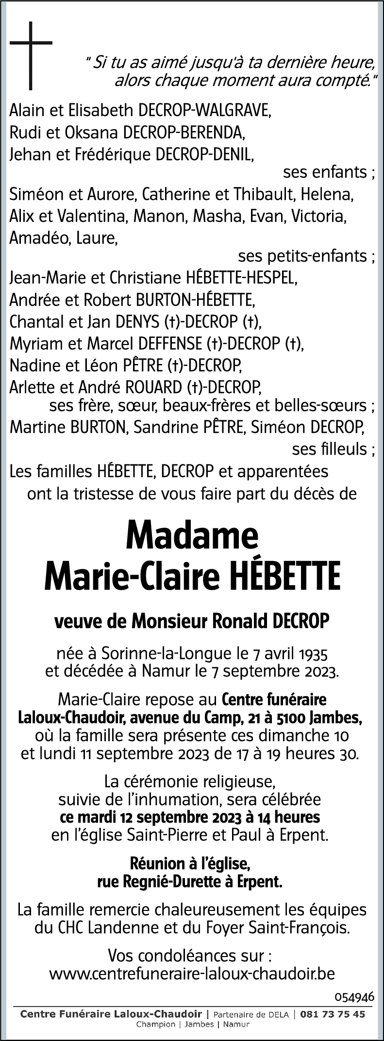 Marie-Claire HÉBETTE