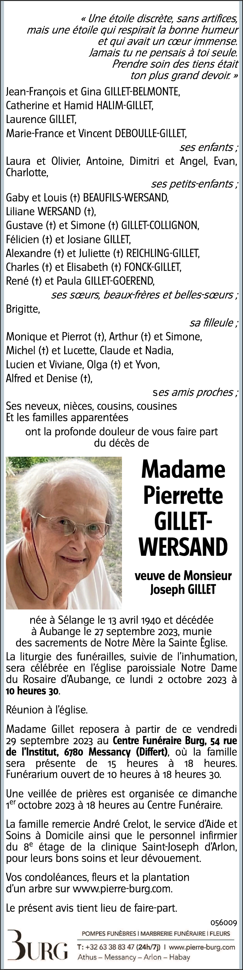 Pierrette GILLET-WERSAND