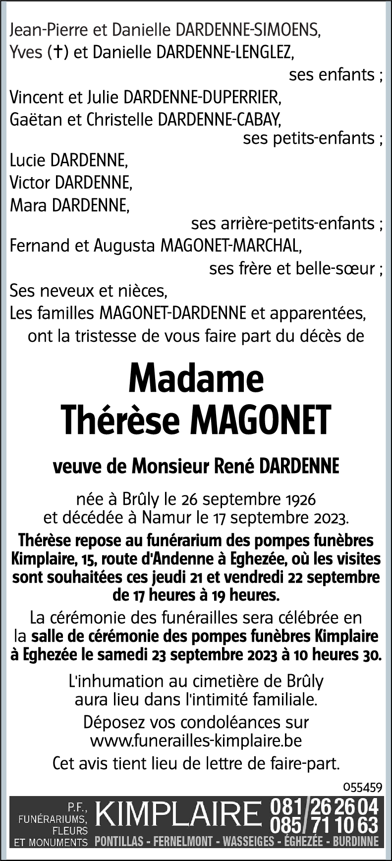 Thérèse MAGONET