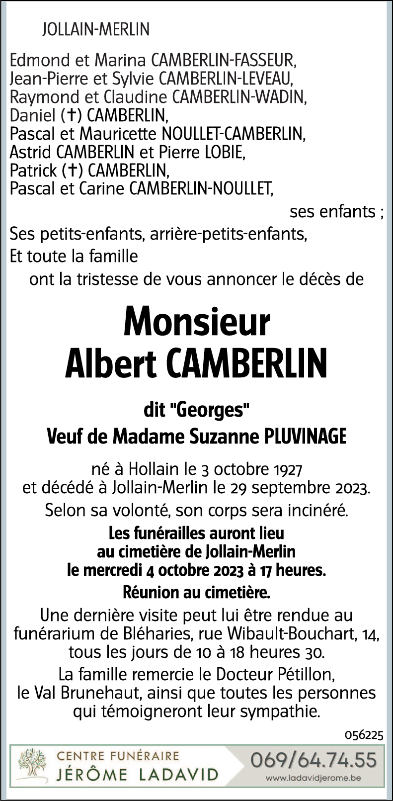 Albert CAMBERLIN