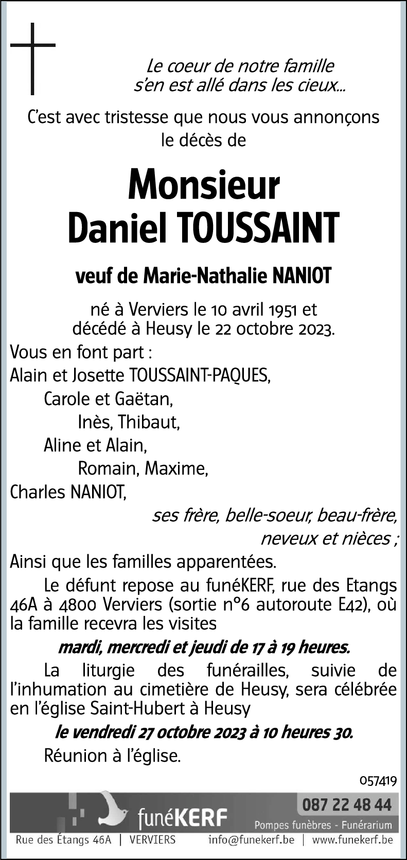 Daniel TOUSSAINT