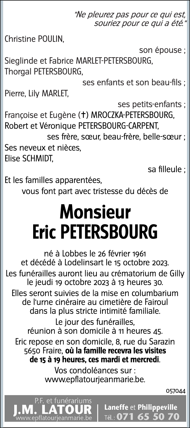 Eric PETERSBOURG