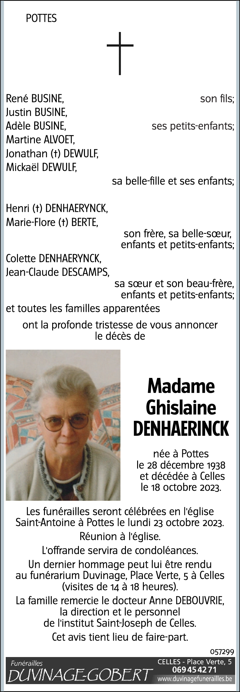 Ghislaine DENHAERINCK