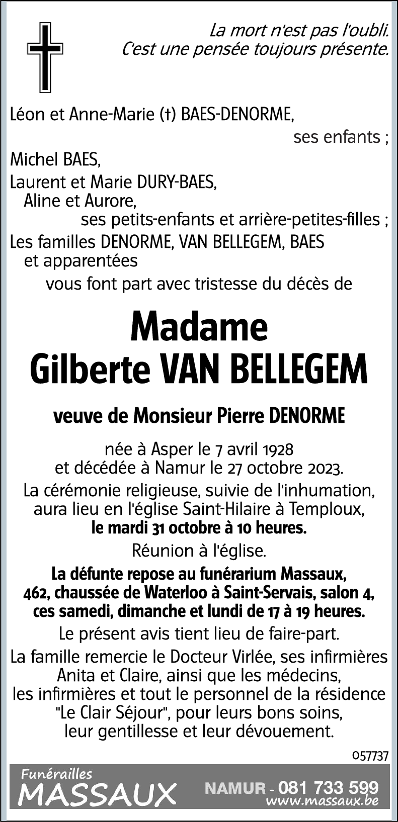 Gilberte VAN BELLEGEM