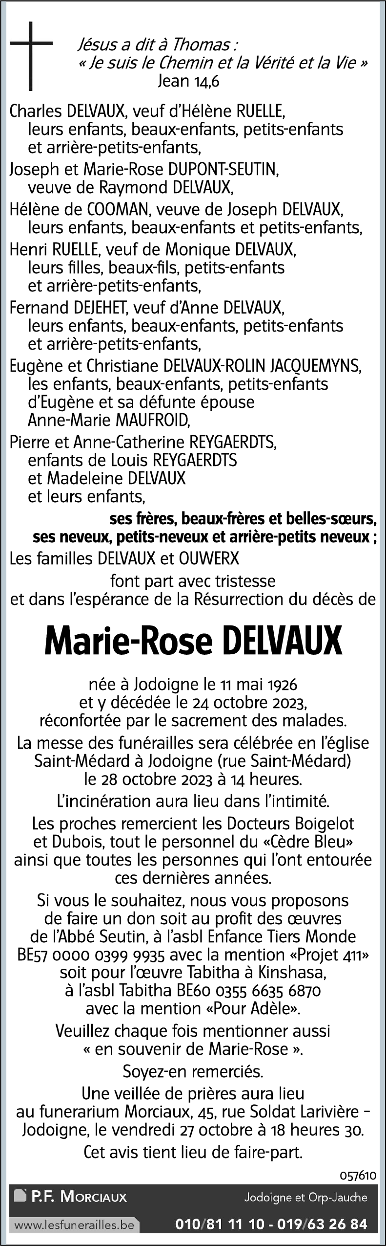 Marie-Rose DELVAUX