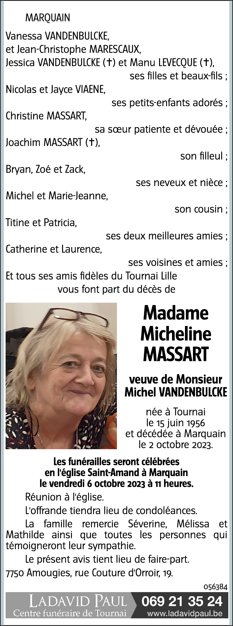 Micheline MASSART