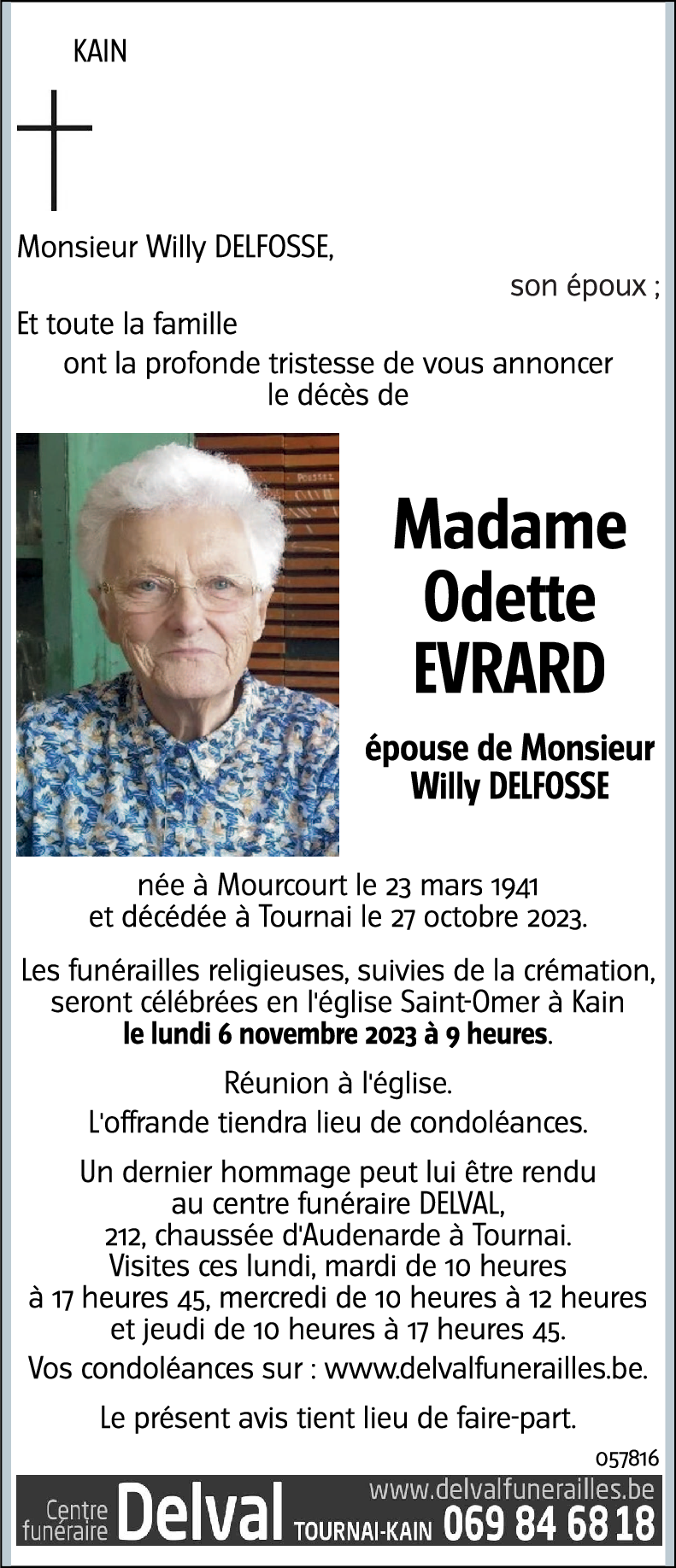 Odette EVRARD