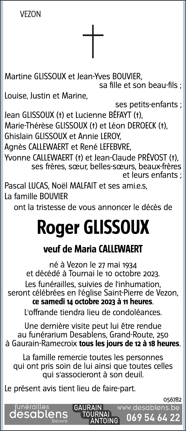 Roger GLISSOUX