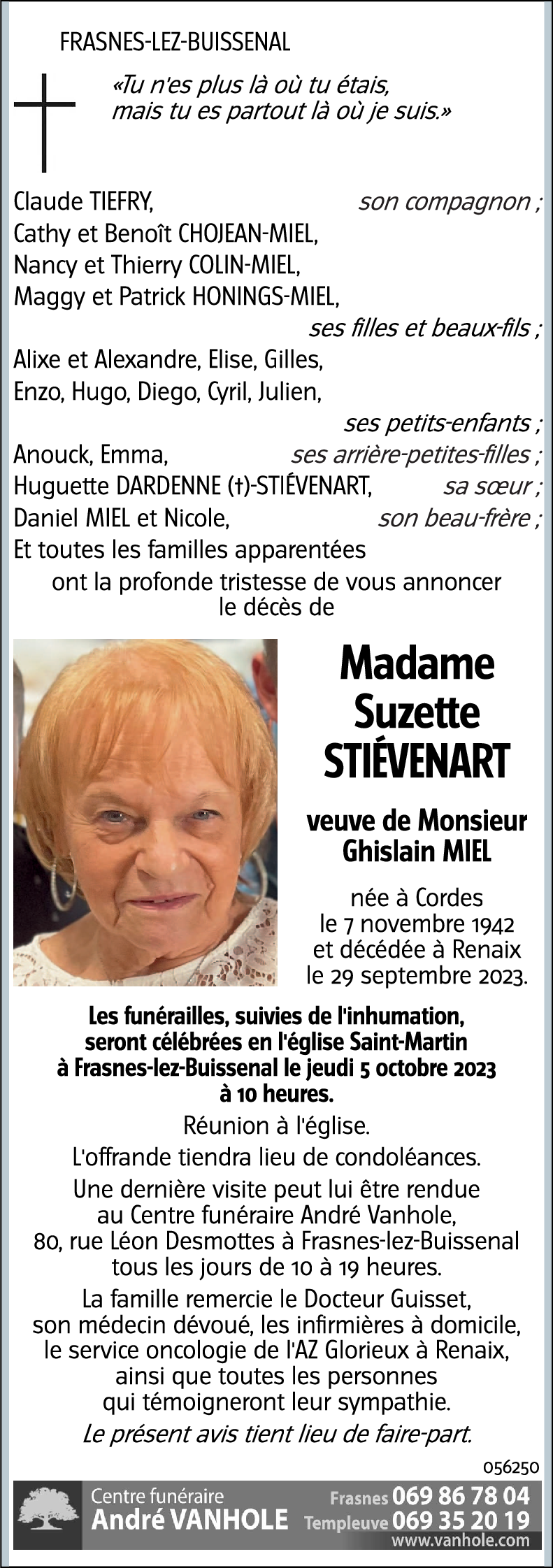 Suzette STIÉVENART