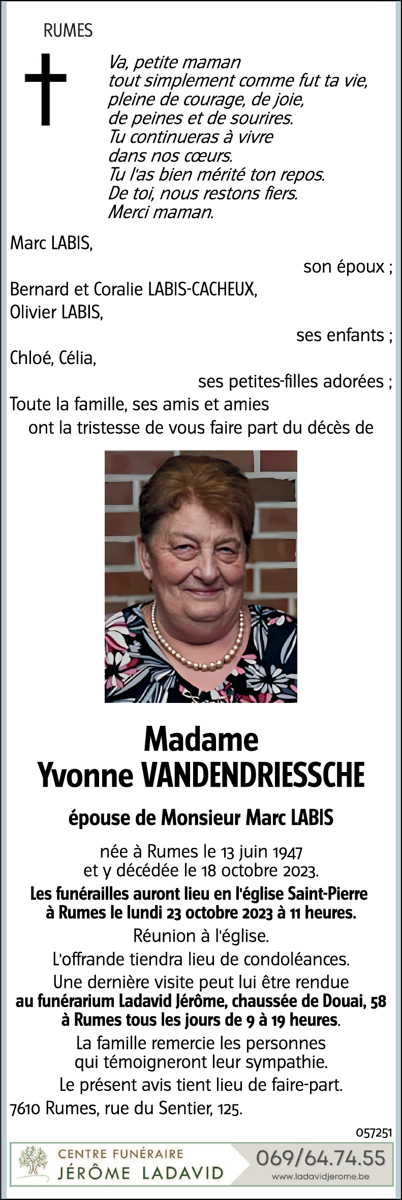 Yvonne VANDENDRIESSCHE