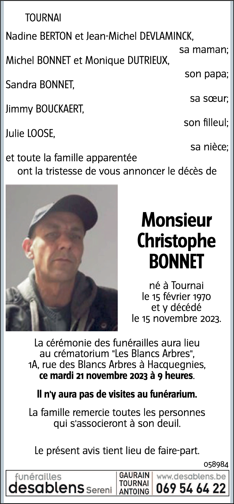 Christophe BONNET