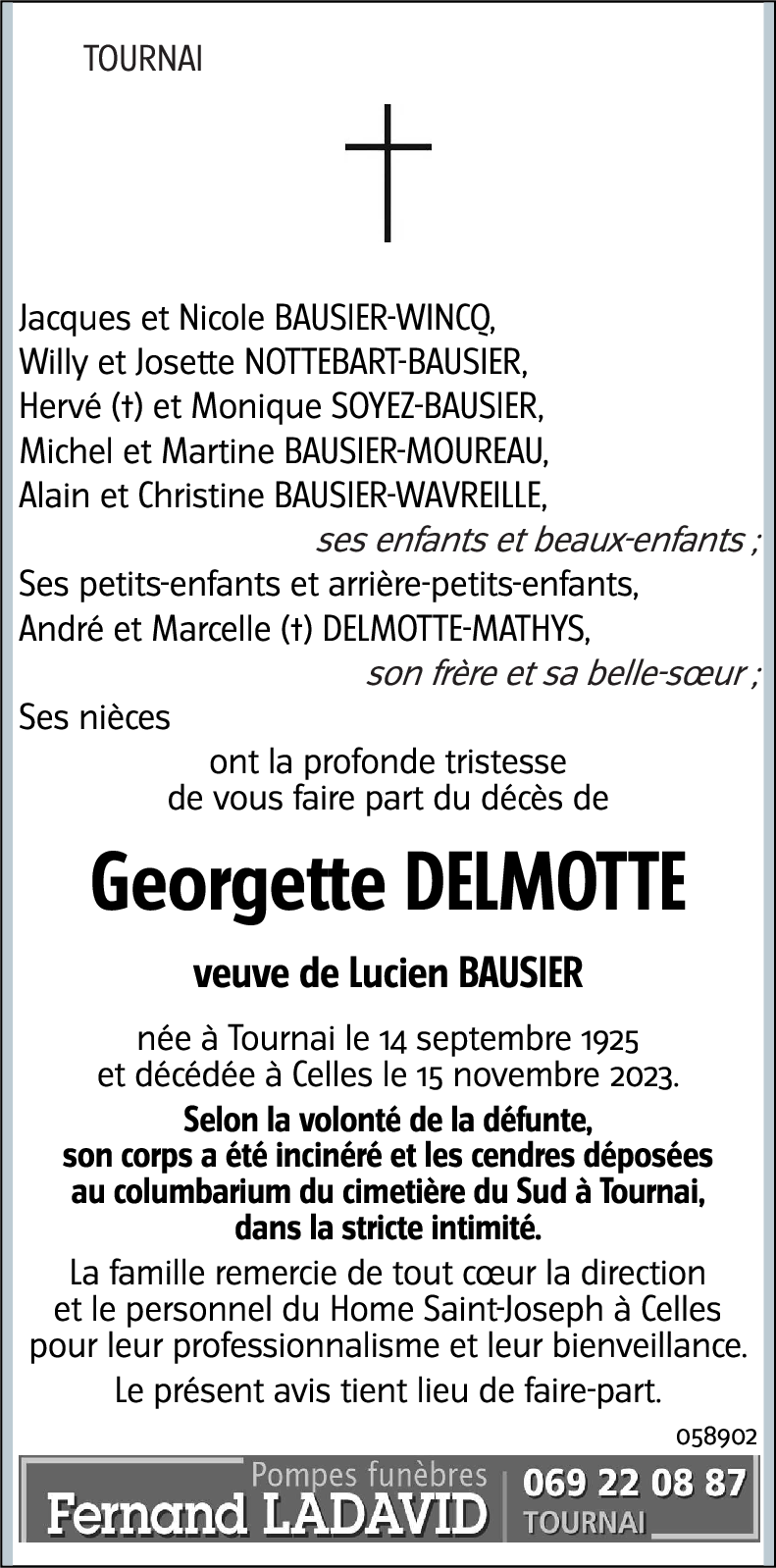 Georgette DELMOTTE