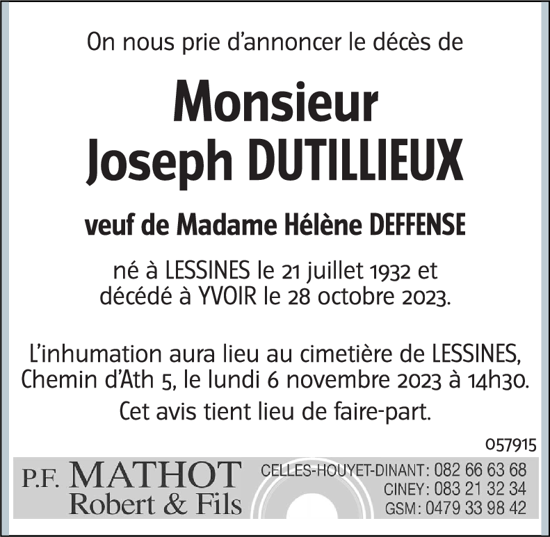 joseph DUTILLIEUX